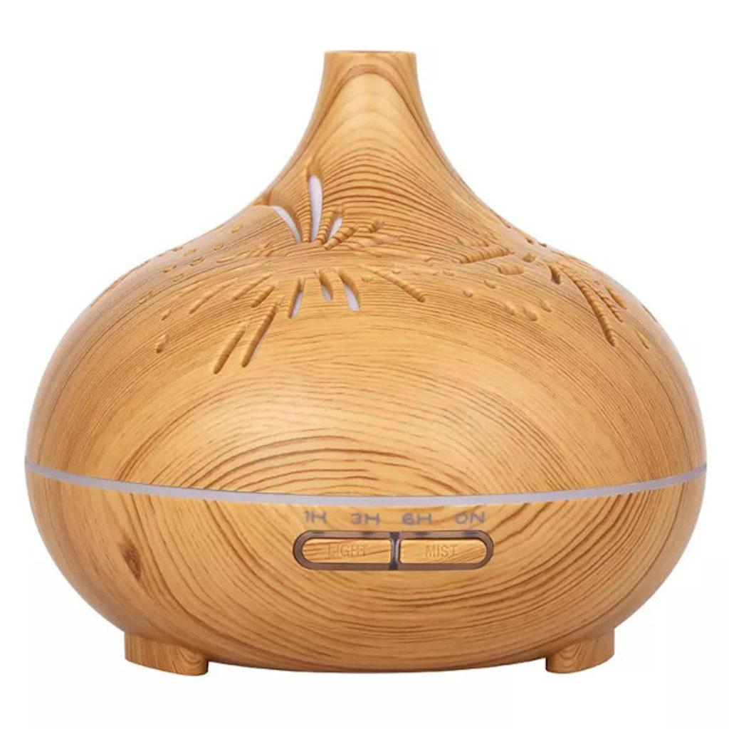 Hütermann A12 aroma difuzér 500ml světlé dřevo - ultrazvukový, 7 LED barev