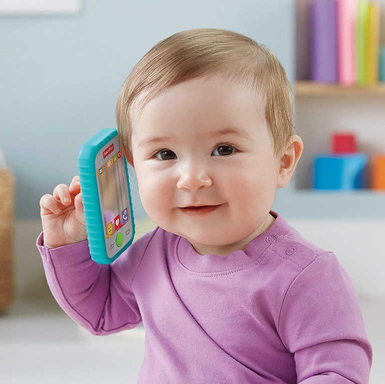 FISHER PRICE Baby selfie chytrý telefon s aktivitami pro miminko plast