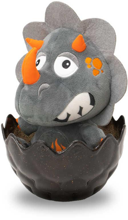 Dinosaurus lávový mini zvířátko ve vajíčku na baterie Zvuk 3 druhy PLYŠ