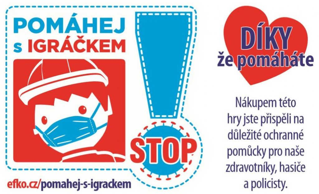 EFKO IGRÁČEK s rouškou figurka Doktor Pomáhej s Igráčkem limitovaná edice