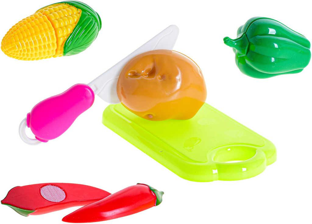 Krájecí zelenina a ovoce na suchý zip kuchyňský set s doplňky 6ks plast